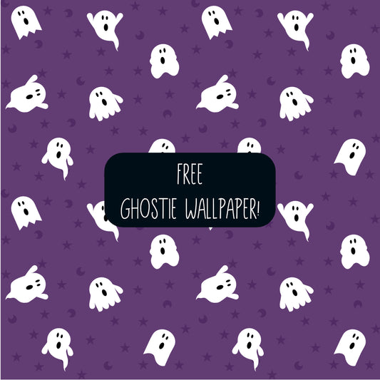 Free Ghostie Halloween Phone Background!