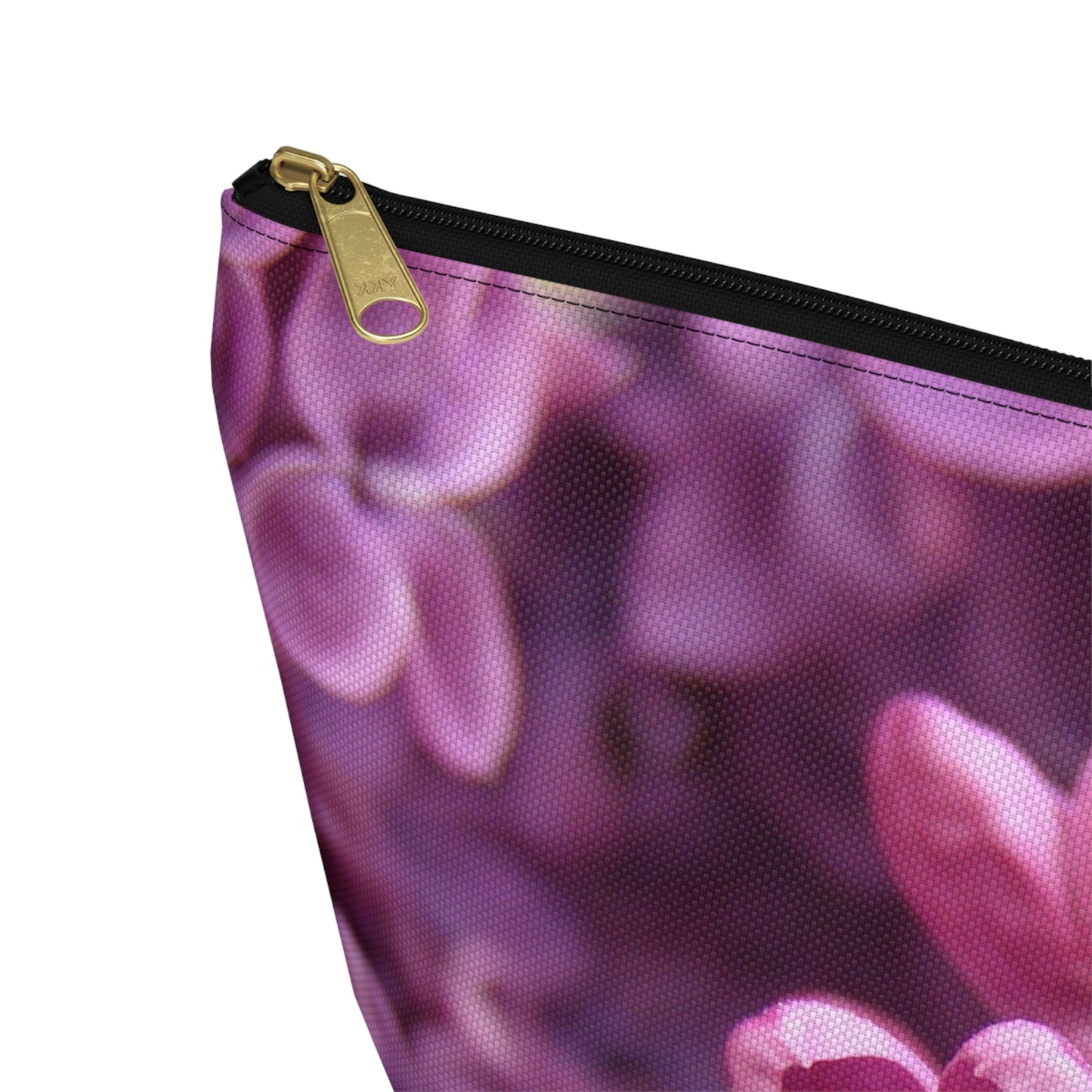Big Bottom Zipper Pouch - Lilacs in Bloom