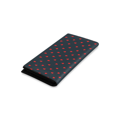 Hearts - Red & Navy Bifold Wallet