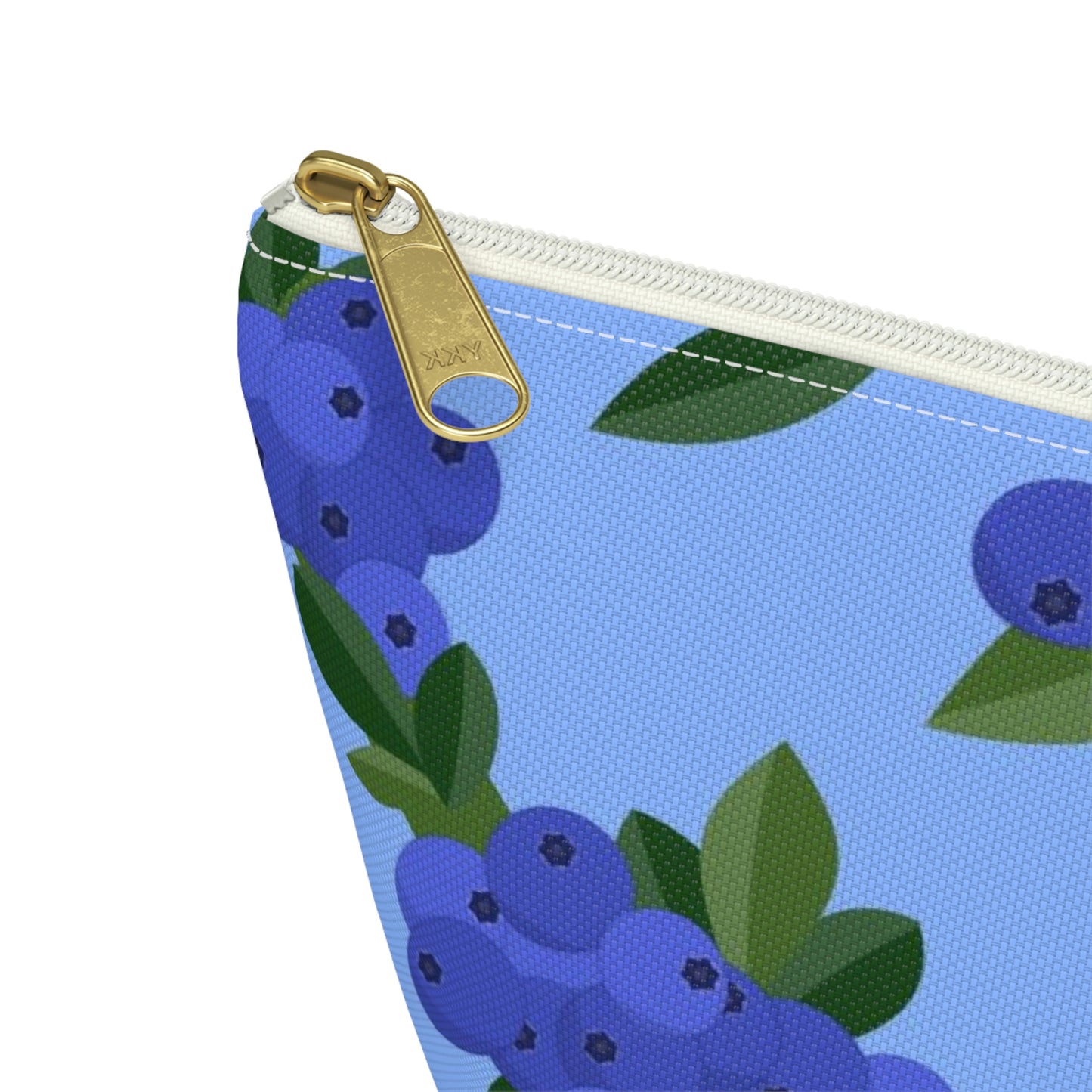 Big Bottom Zipper Pouch - Blueberries