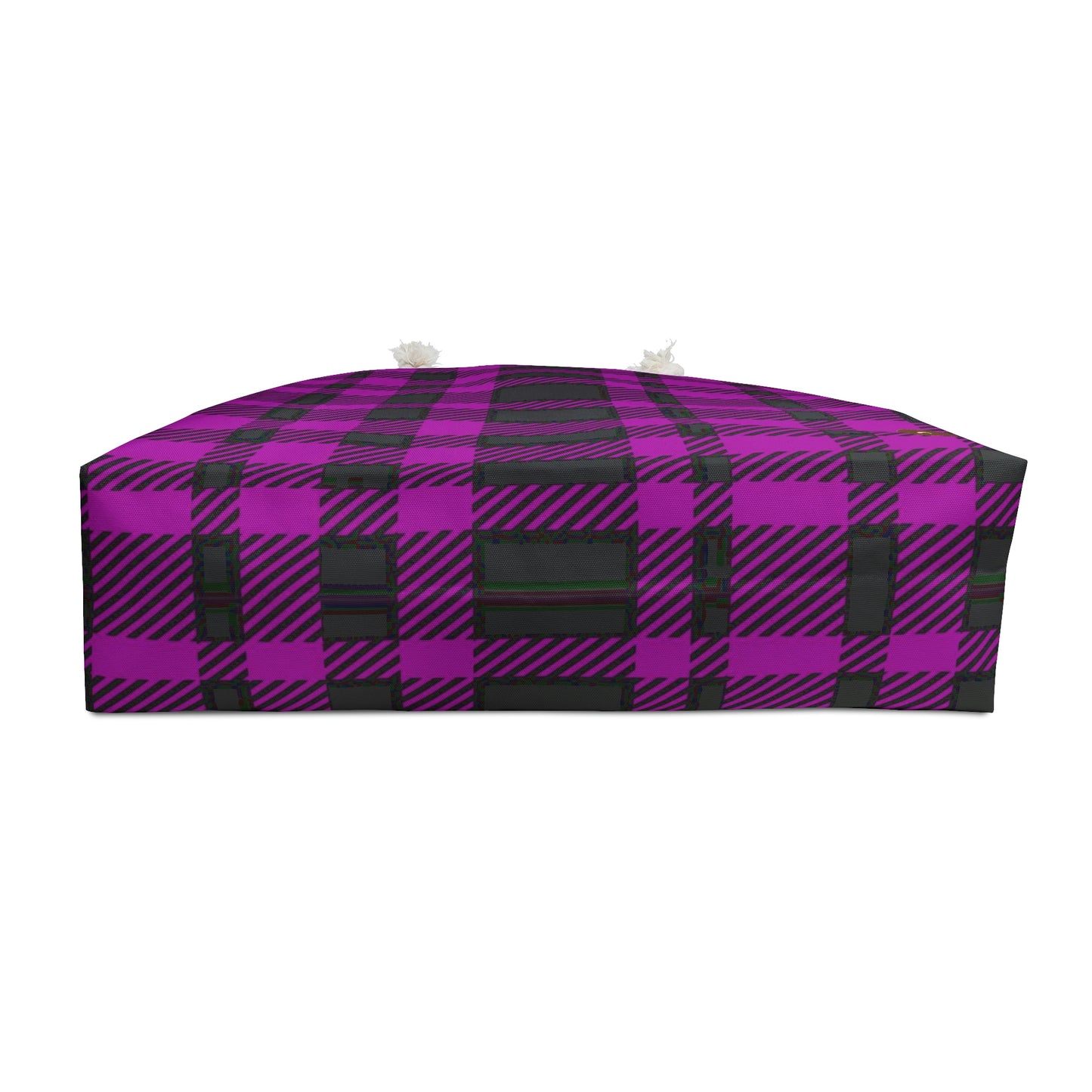 Weekender Tote Bag - Pink Buffalo Check, Pink Plaid