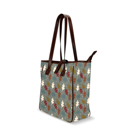 Fall Leaves - Sage Classic Tote Handbag