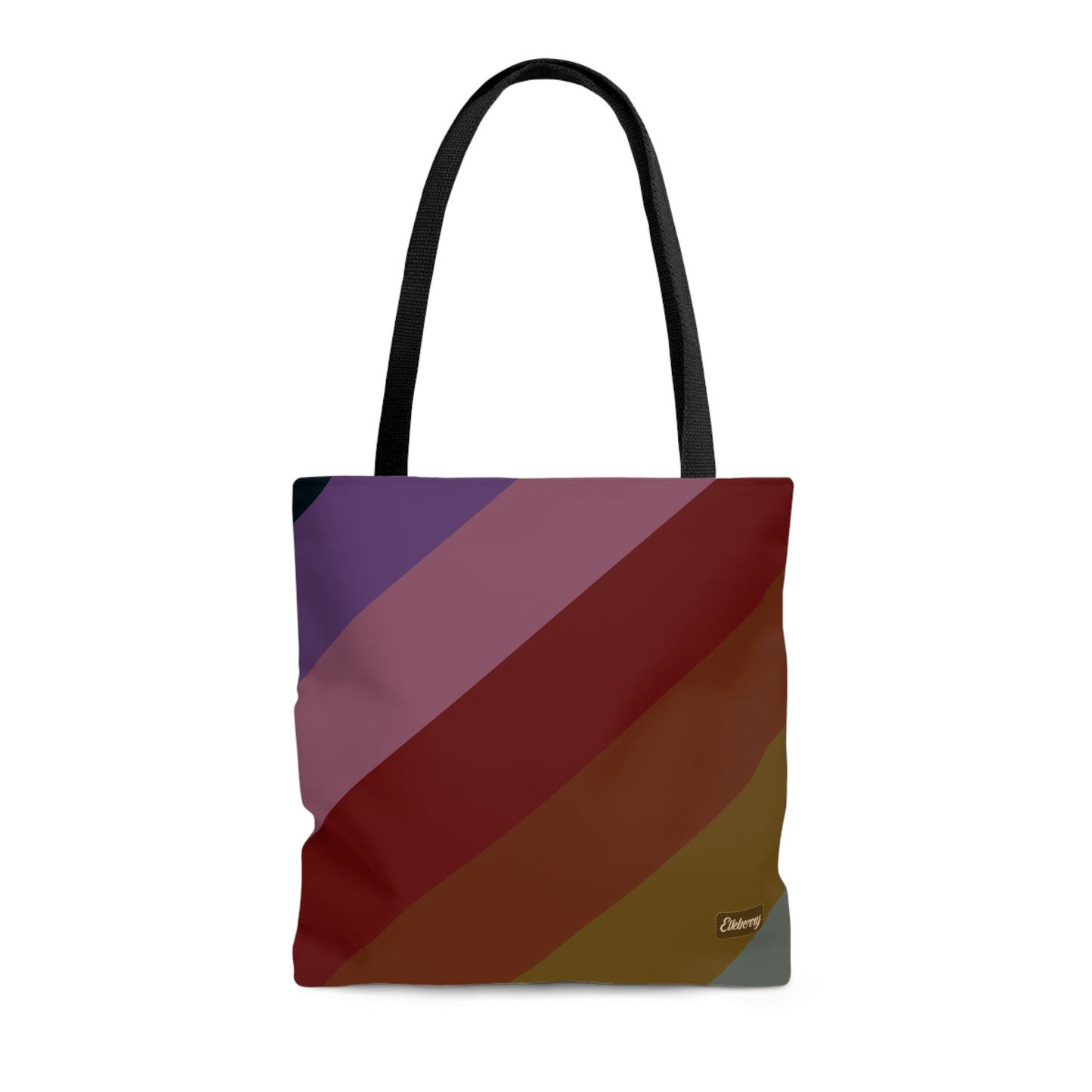 Lightweight Tote Bag - Jewel Tone Rainbow, Diagonal