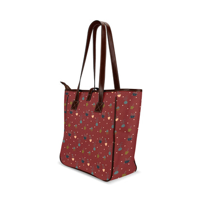 Potted Plants - Red Classic Tote Handbag