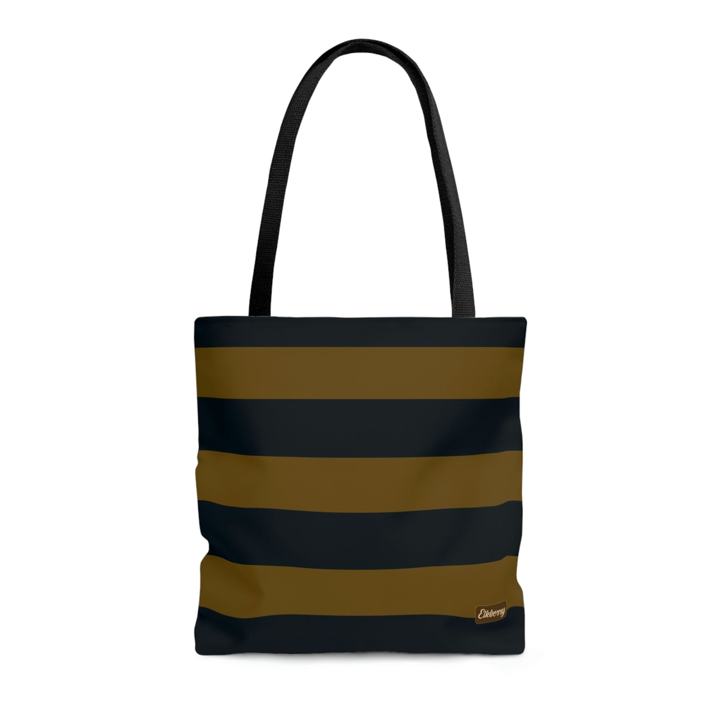 Lightweight Tote Bag - Mustard/Navy Stripes