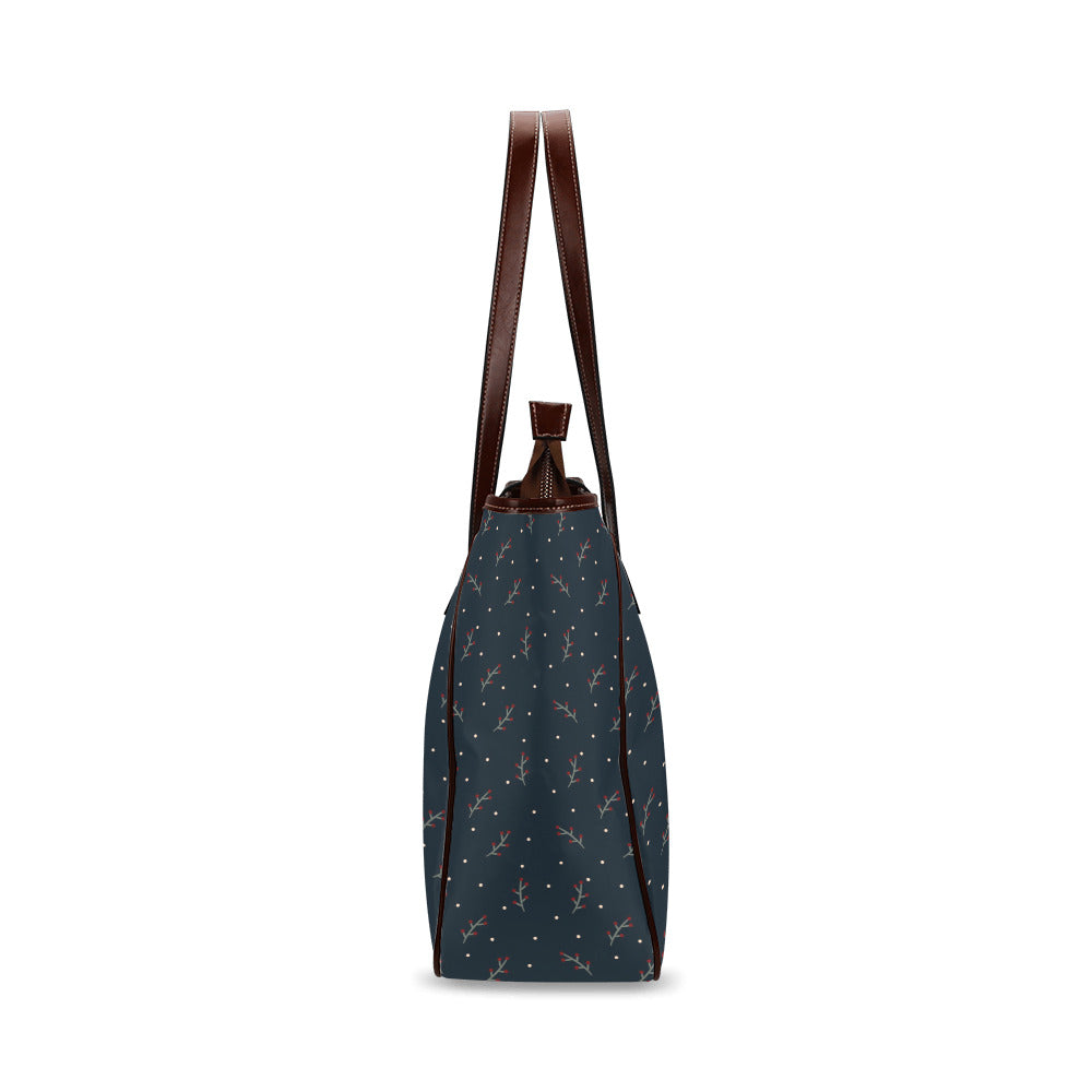 Berries - Navy Classic Tote Handbag