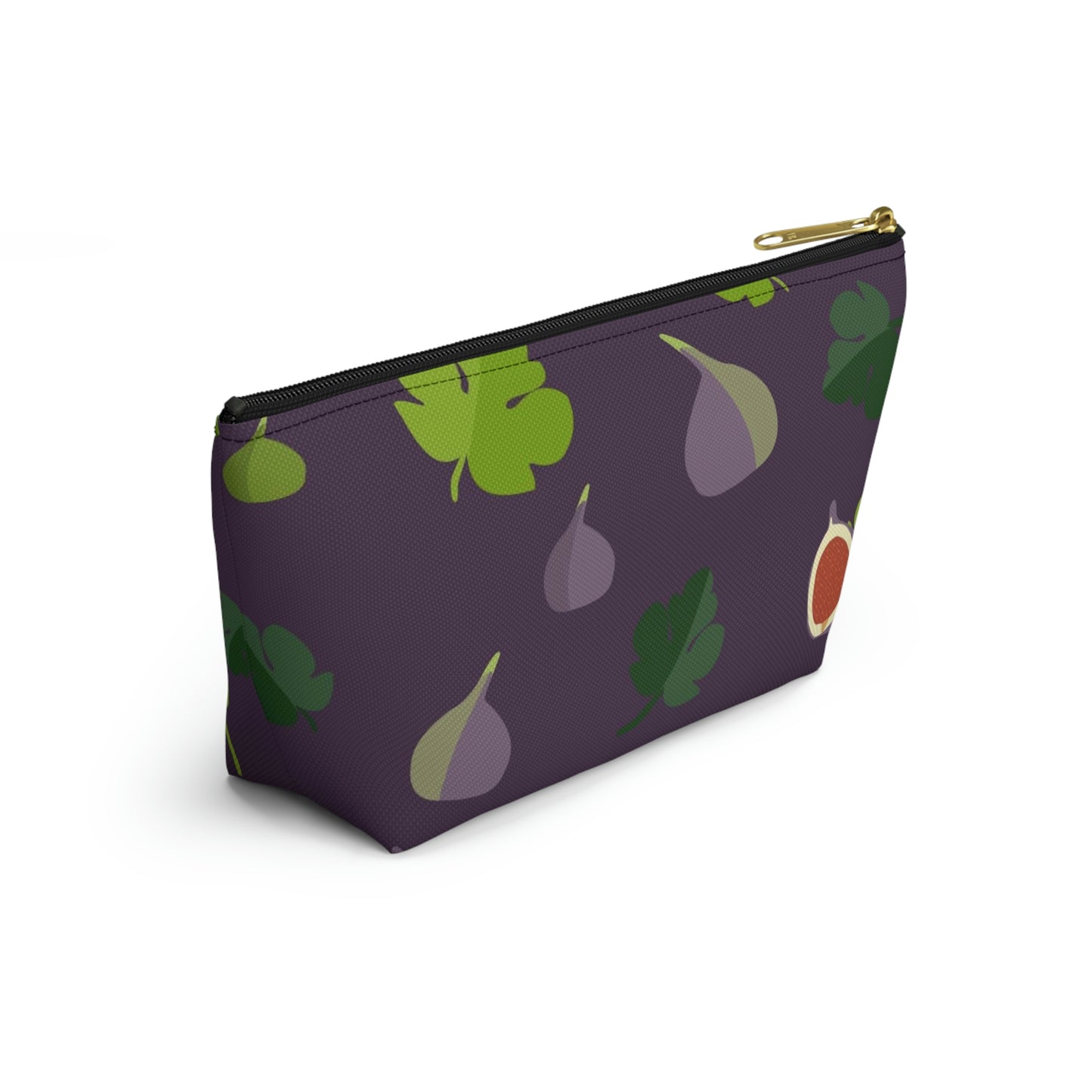 Big Bottom Zipper Pouch - Figs