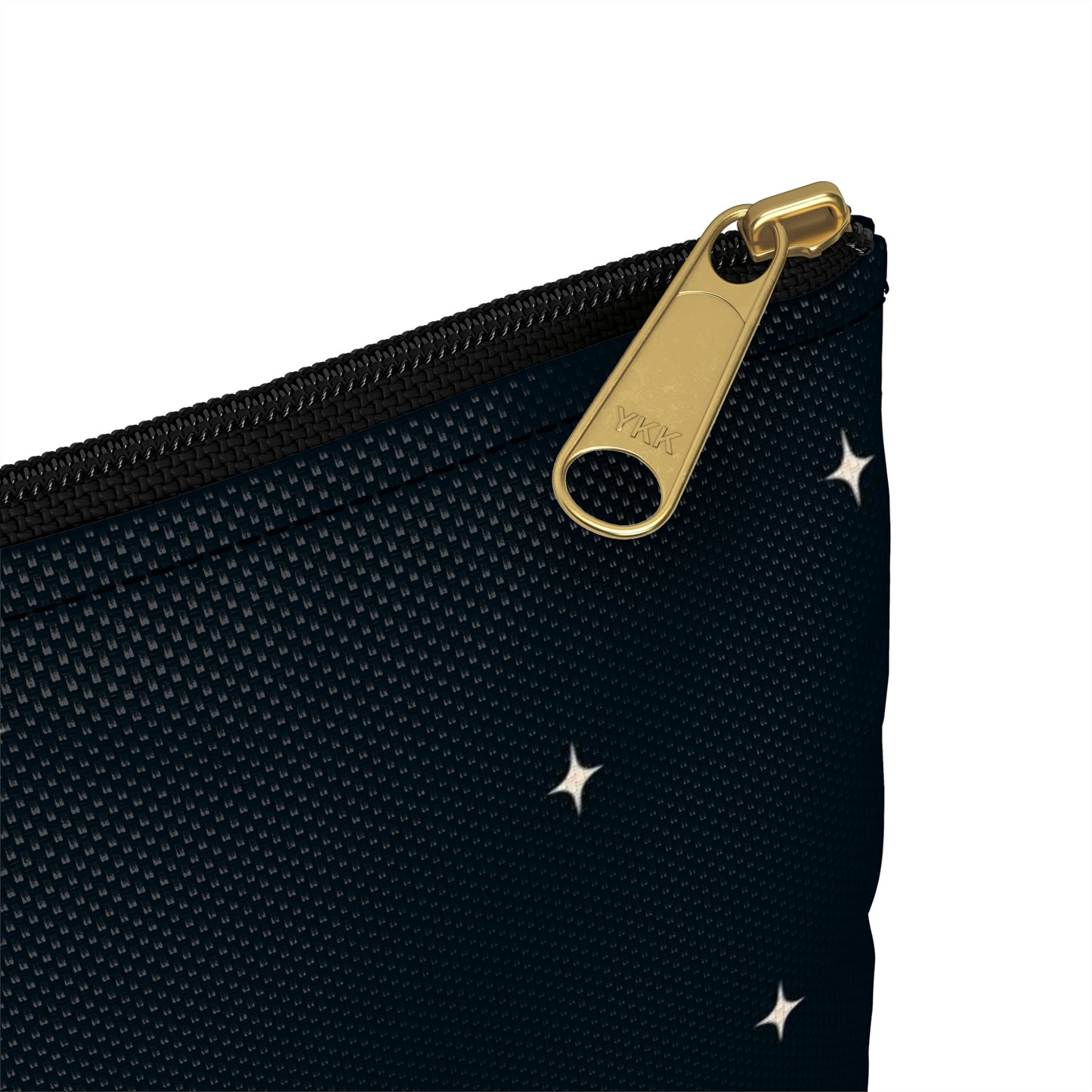 Flat Zipper Pouch - Pile of Hearts on Navy