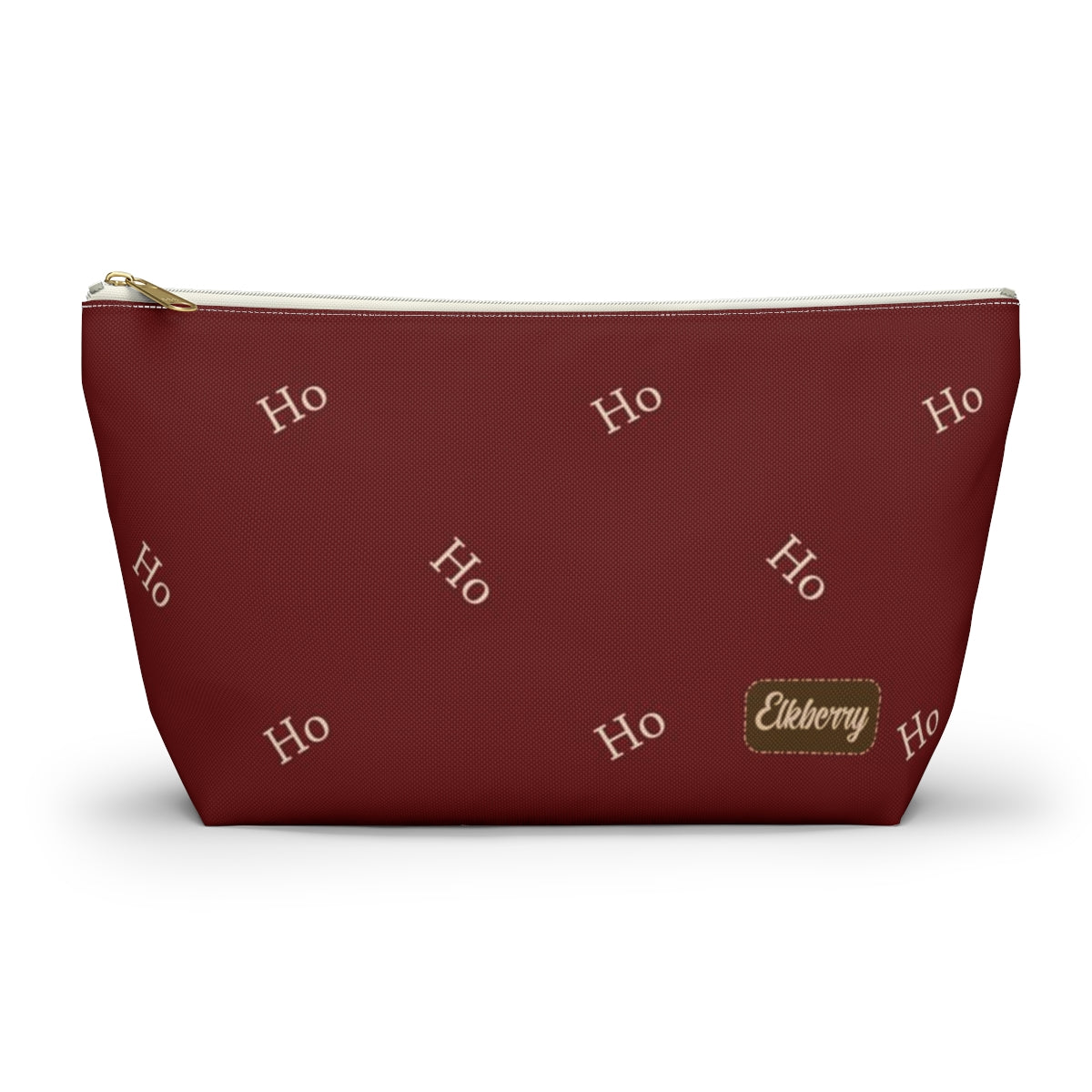 Big Bottom Zipper Pouch - Ho! Ho! Ho!