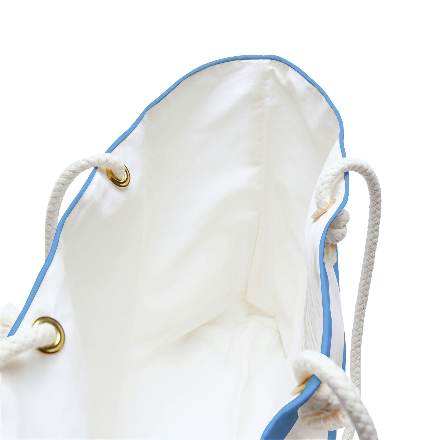 Weekender Tote Bag - Light Blue/White Stripes