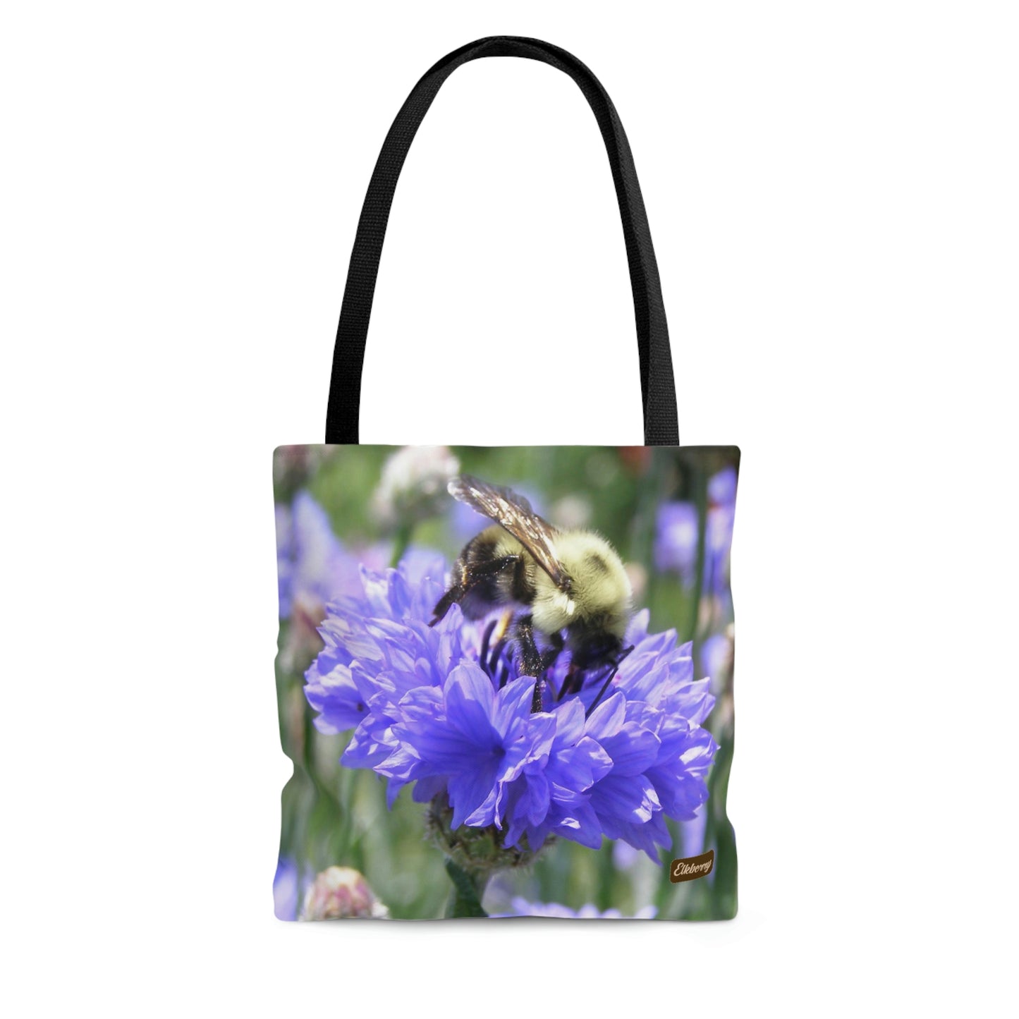 Lightweight Tote Bag - Bee on Bachelor's Button