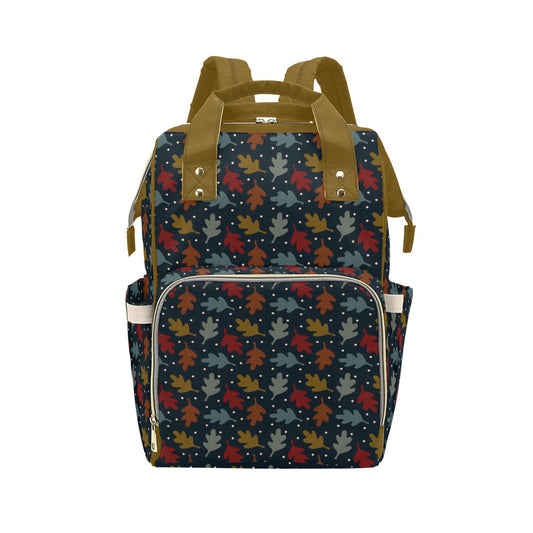 Fall Leaves - Mustard Multi-Function Backpack