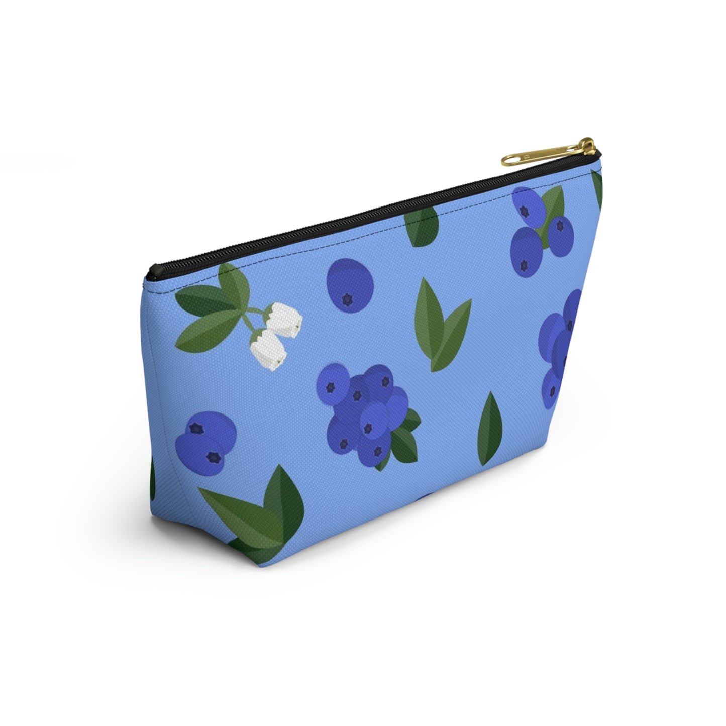 Big Bottom Zipper Pouch - Blueberries