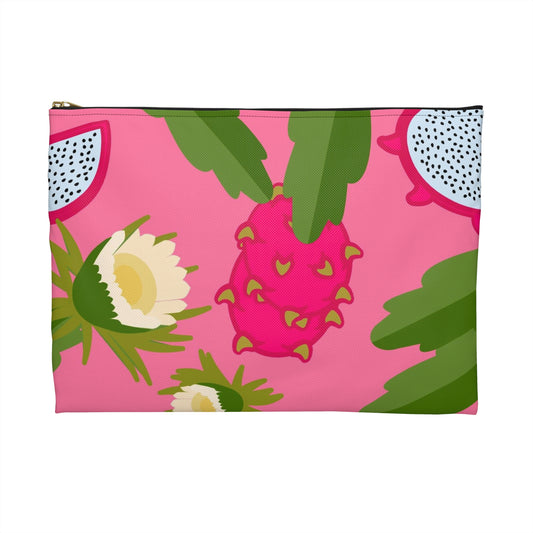 Flat Zipper Pouch - Dragonfruit