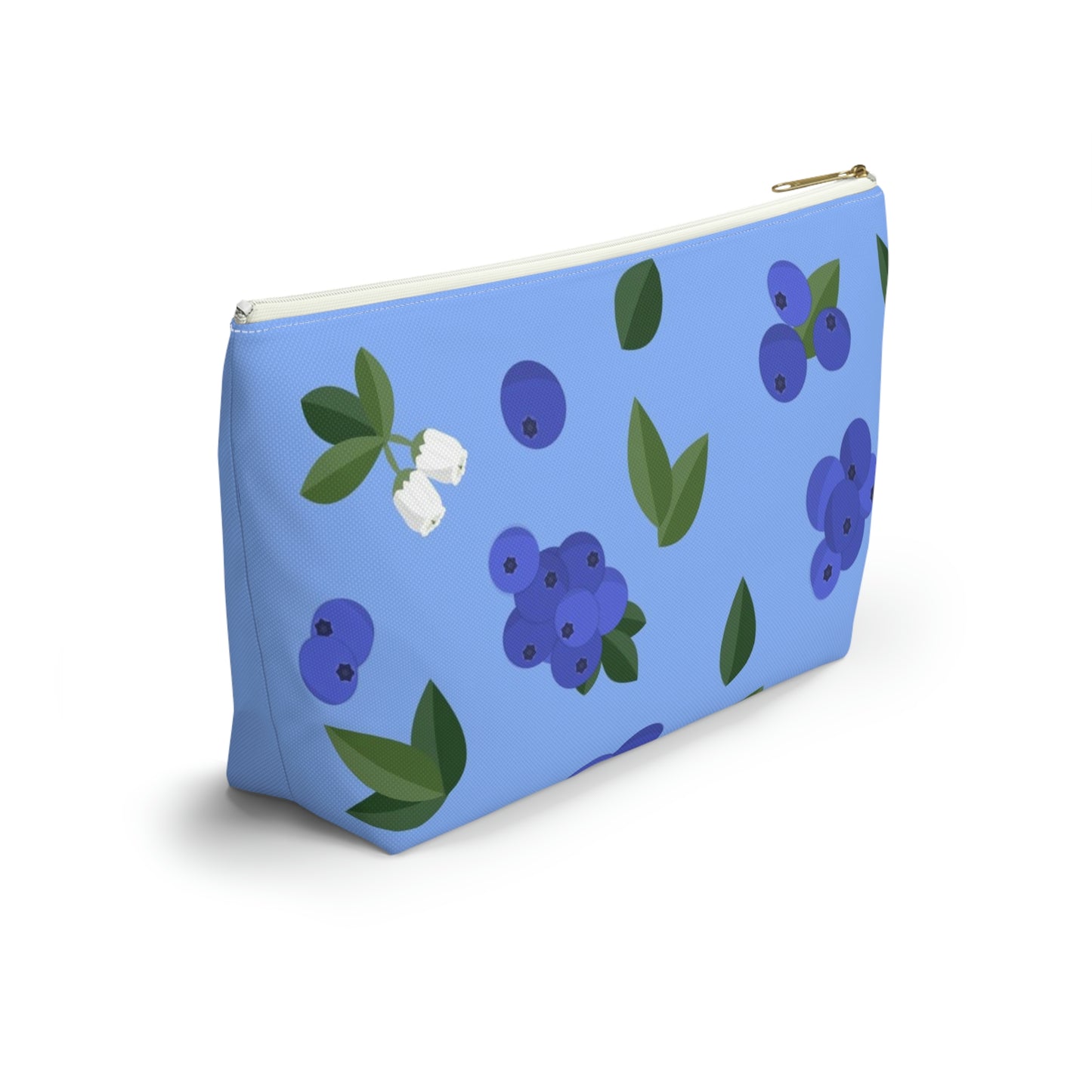 Big Bottom Zipper Pouch - Blueberries