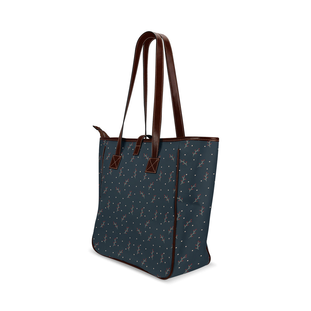 Berries - Navy Classic Tote Handbag