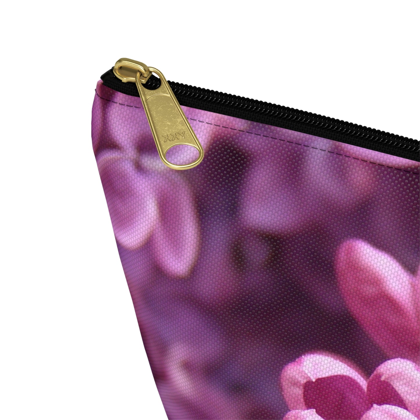 Big Bottom Zipper Pouch - Lilacs in Bloom