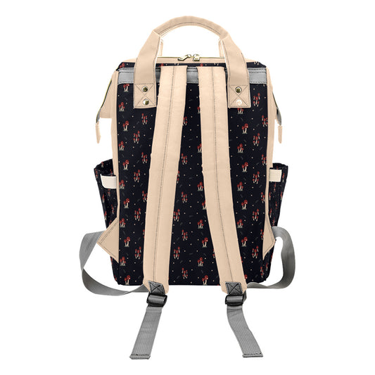 Mushroom Family - Cream Multi-Function Backpack