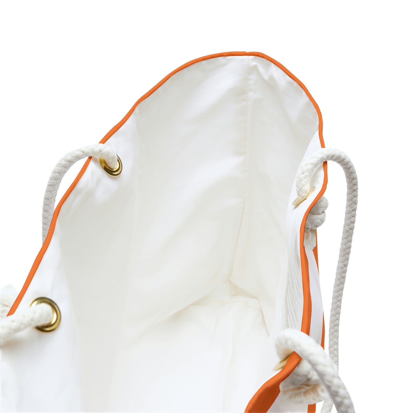 Weekender Tote Bag - Orange/White Stripes