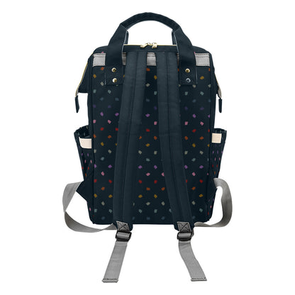 Elkberry Rainbow - Navy Multi-Function Backpack