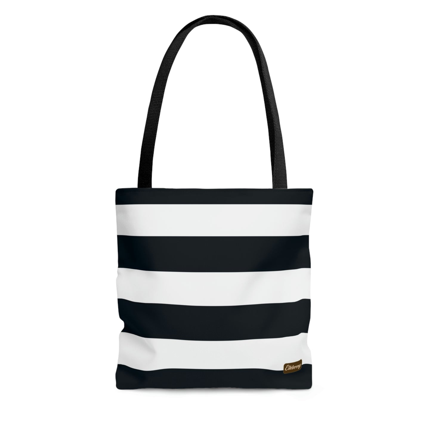 Lightweight Tote Bag - White/Navy Stripes