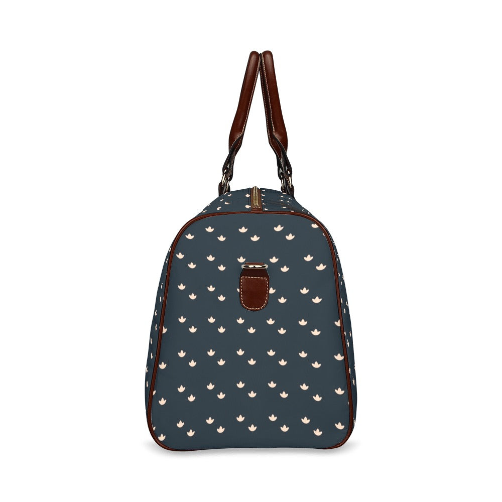Lotus - Navy Waterproof Travel Bag (Small)