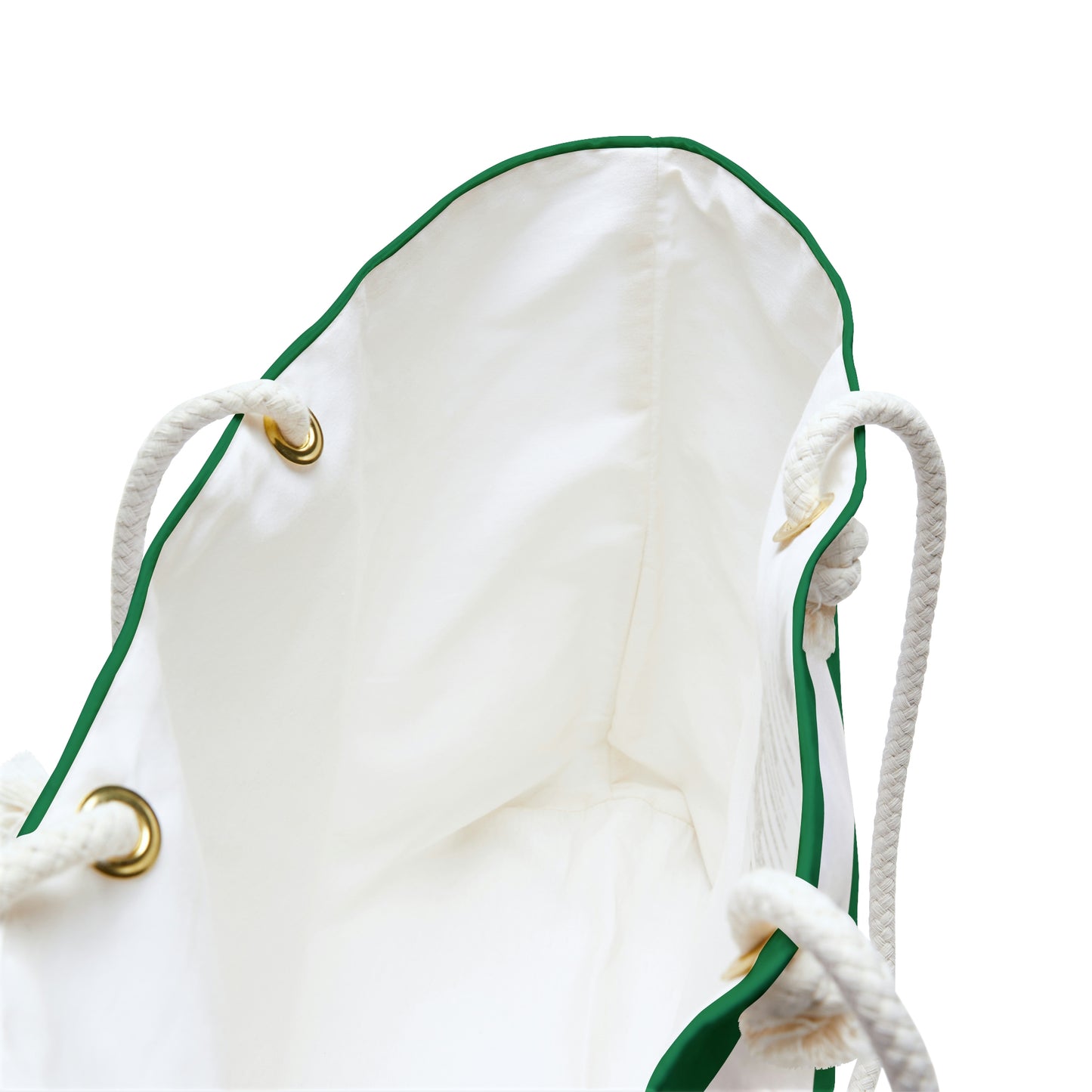 Weekender Tote Bag - Kelly Green/White Stripes