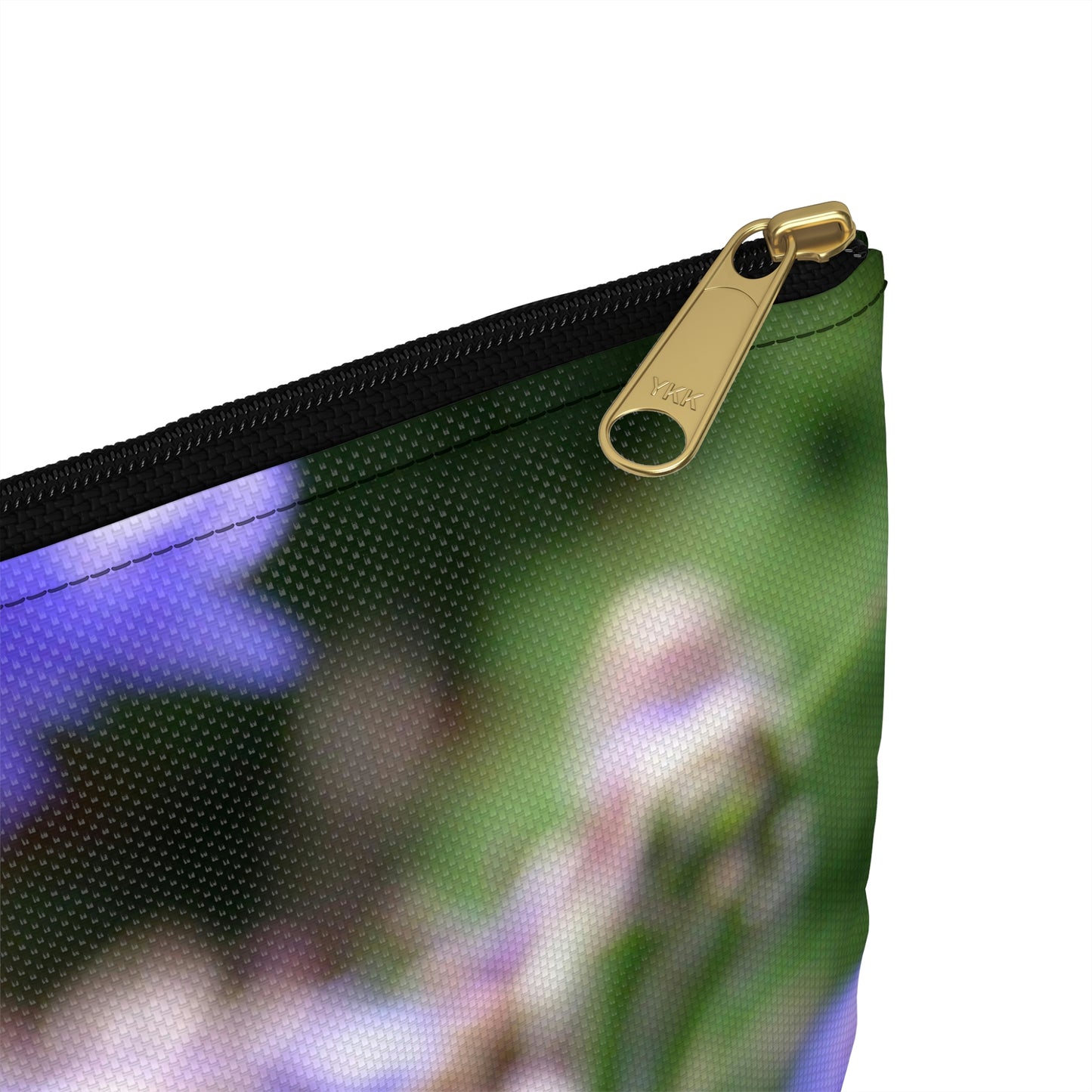 Flat Zipper Pouch - Bee on Bachelor's Button