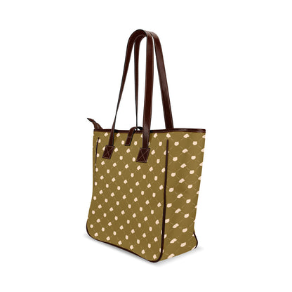 Cat & Dog - Mustard Classic Tote Handbag