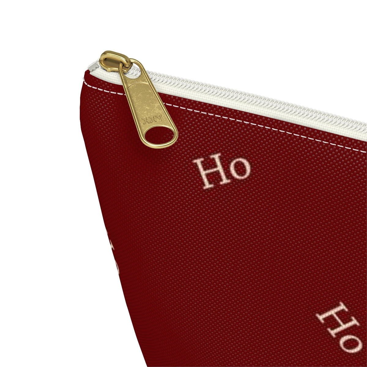 Big Bottom Zipper Pouch - Ho! Ho! Ho!