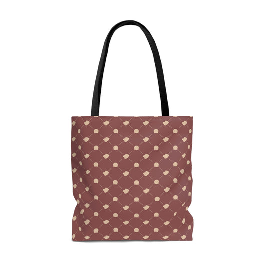 Lightweight Tote Bag - Cat & Dog in Dusty Rose