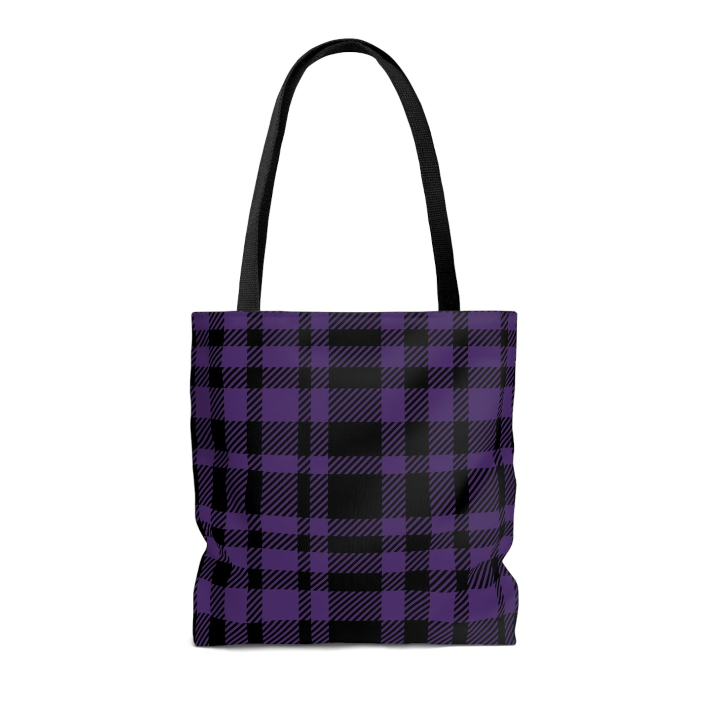 Lightweight Tote Bag - Purple Buffalo Check, Purple Plaid