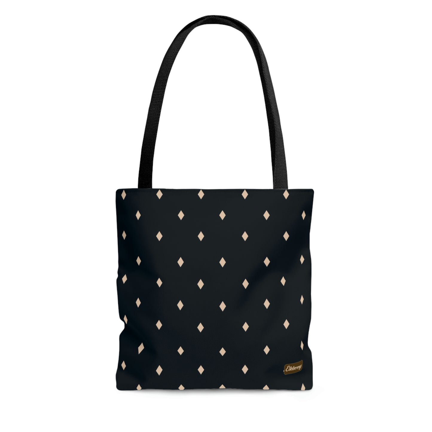 Lightweight Tote Bag - Diamonds on Navy