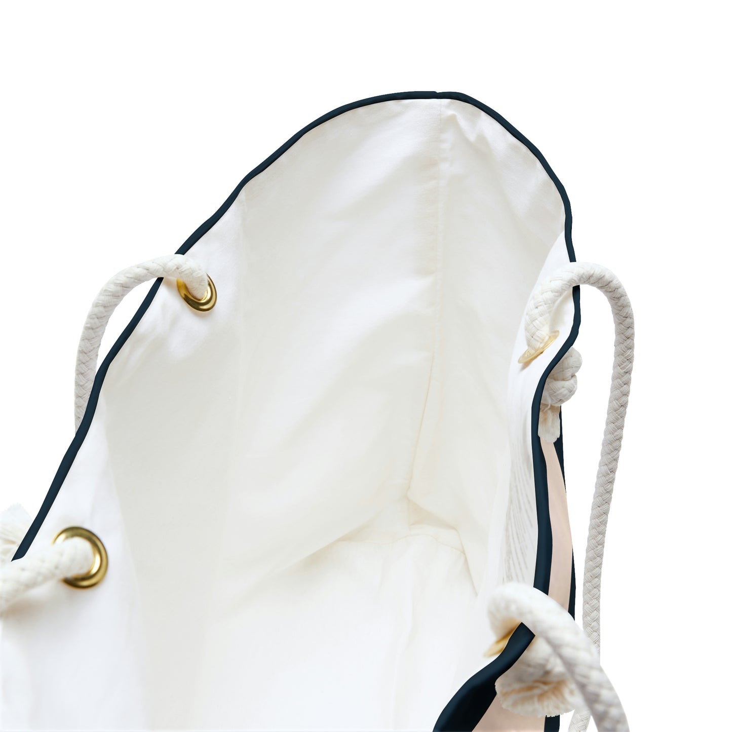 Weekender Tote Bag - Navy/Cream Stripes