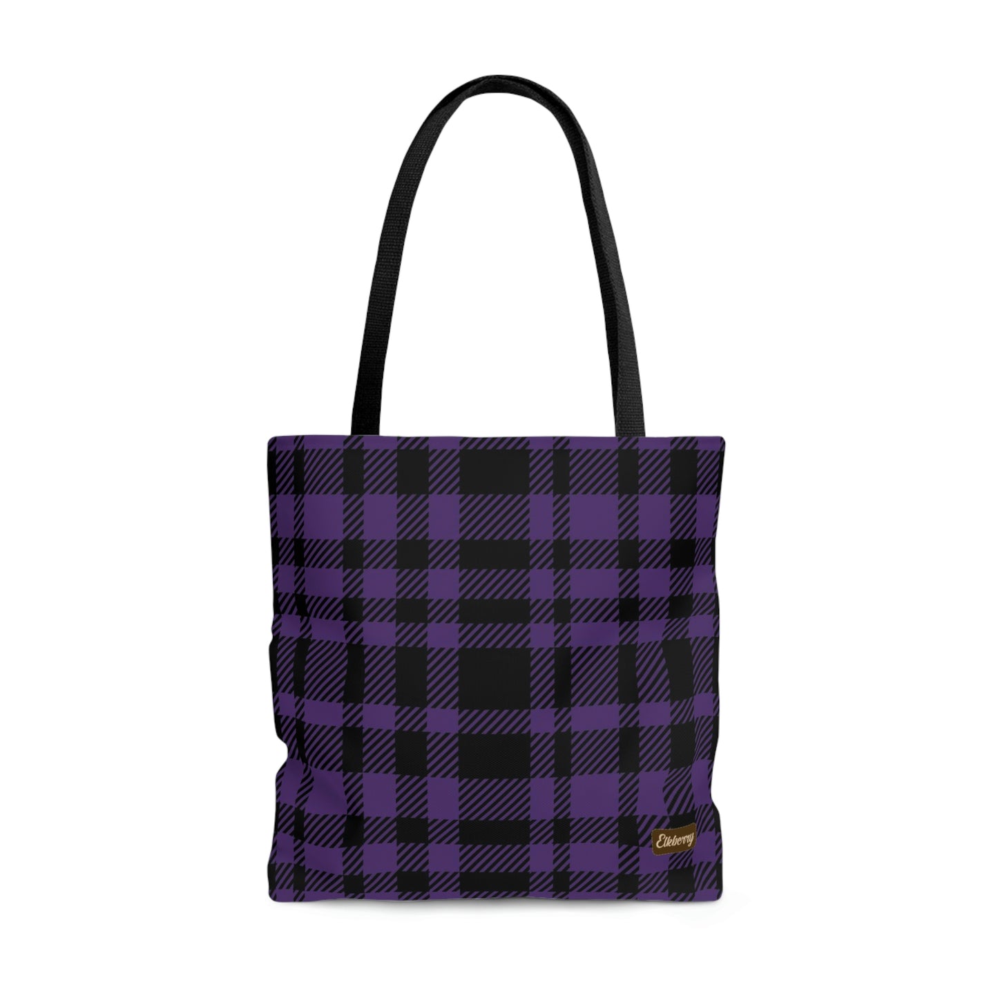 Lightweight Tote Bag - Purple Buffalo Check, Purple Plaid