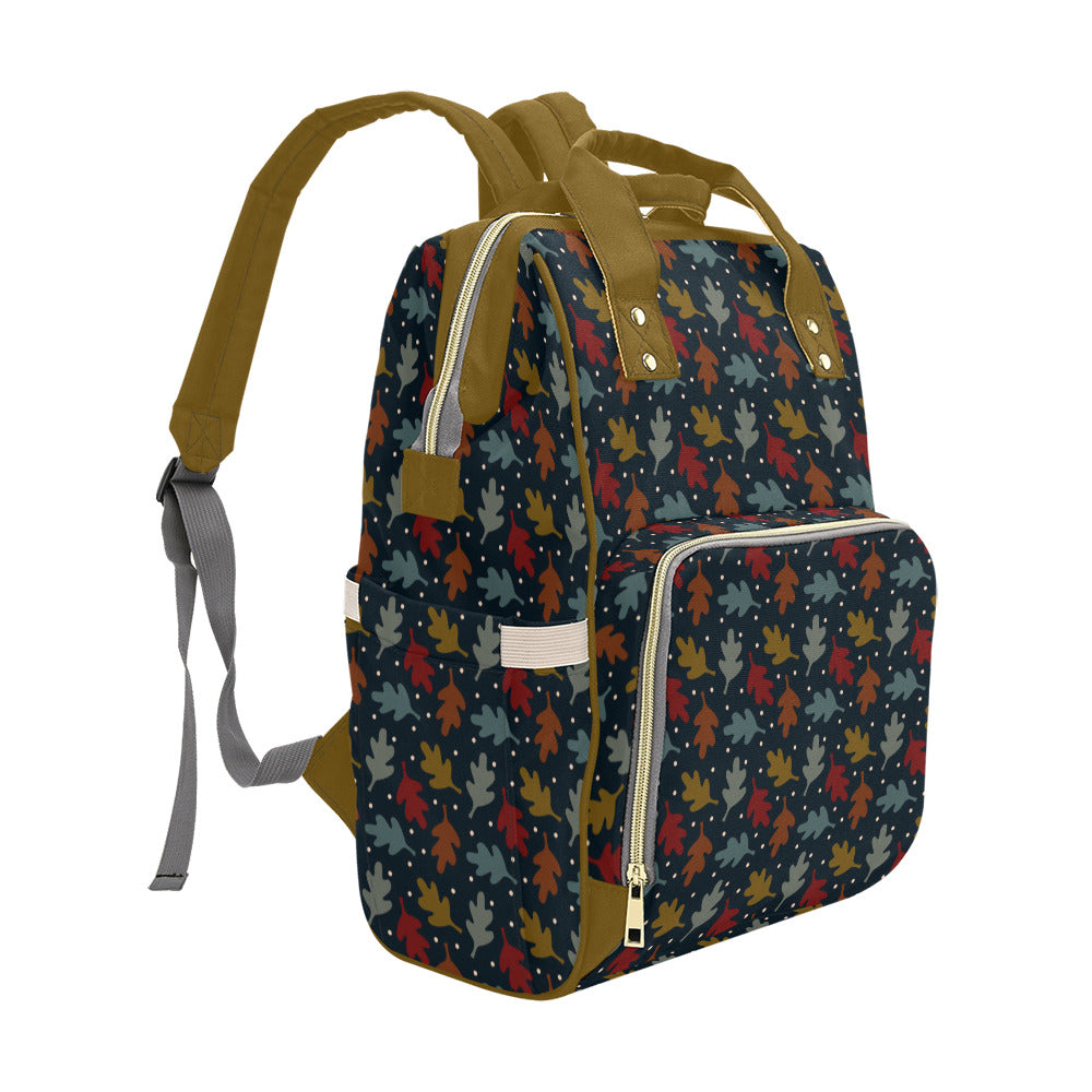 Fall Leaves - Mustard Multi-Function Backpack