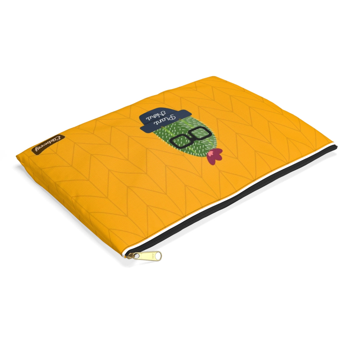 Flat Zipper Pouch - Plant Nerd Cactus