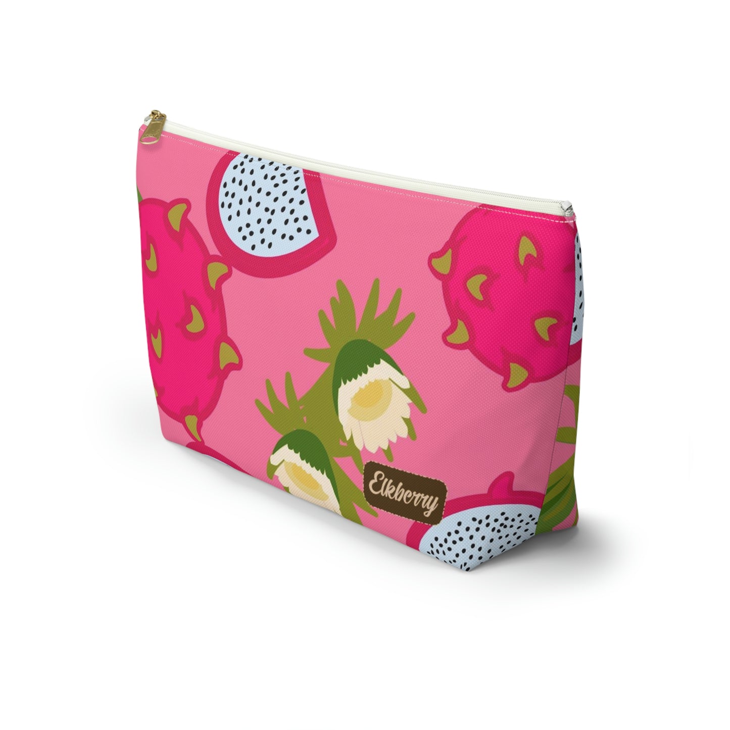 Big Bottom Zipper Pouch - Dragonfruit