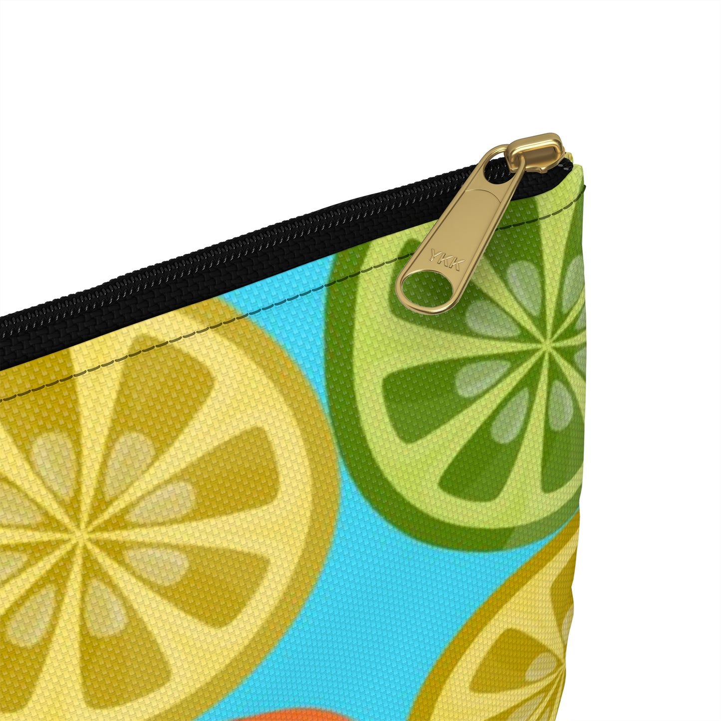 Flat Zipper Pouch - Citrus Slices