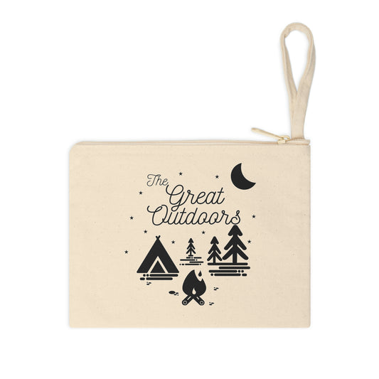 Cotton Zipper Pouch - The Great Outdoors