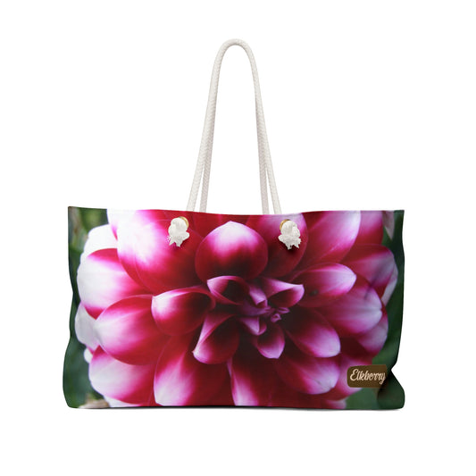 Weekender Tote Bag - Pink & White Dahlia