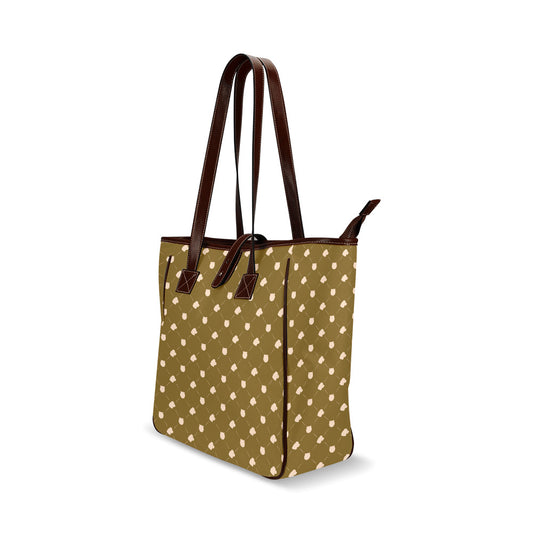Cat & Dog - Mustard Classic Tote Handbag