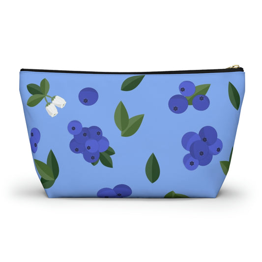Big Bottom Zipper Pouch - Blueberries