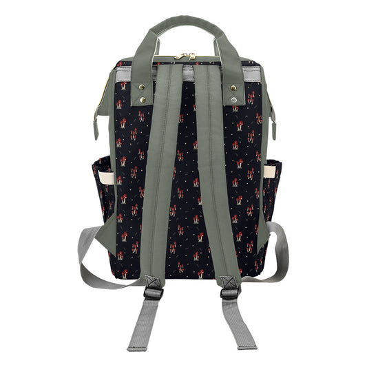 Mushroom Family - Sage Multi-Function Backpack