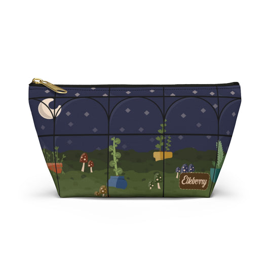Big Bottom Zipper Pouch - Night Terrarium