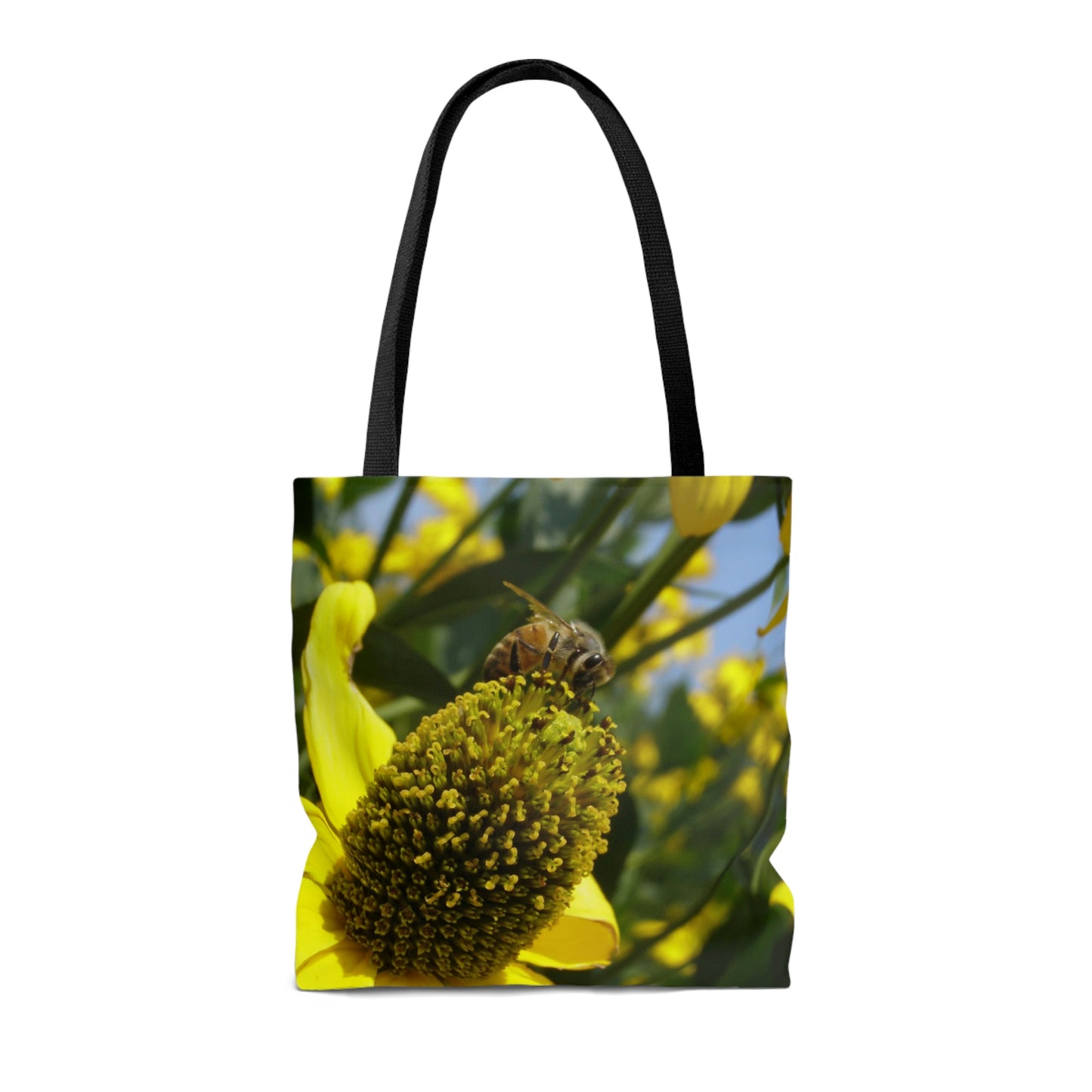 Lightweight Tote Bag - Bee on Yellow Coneflower