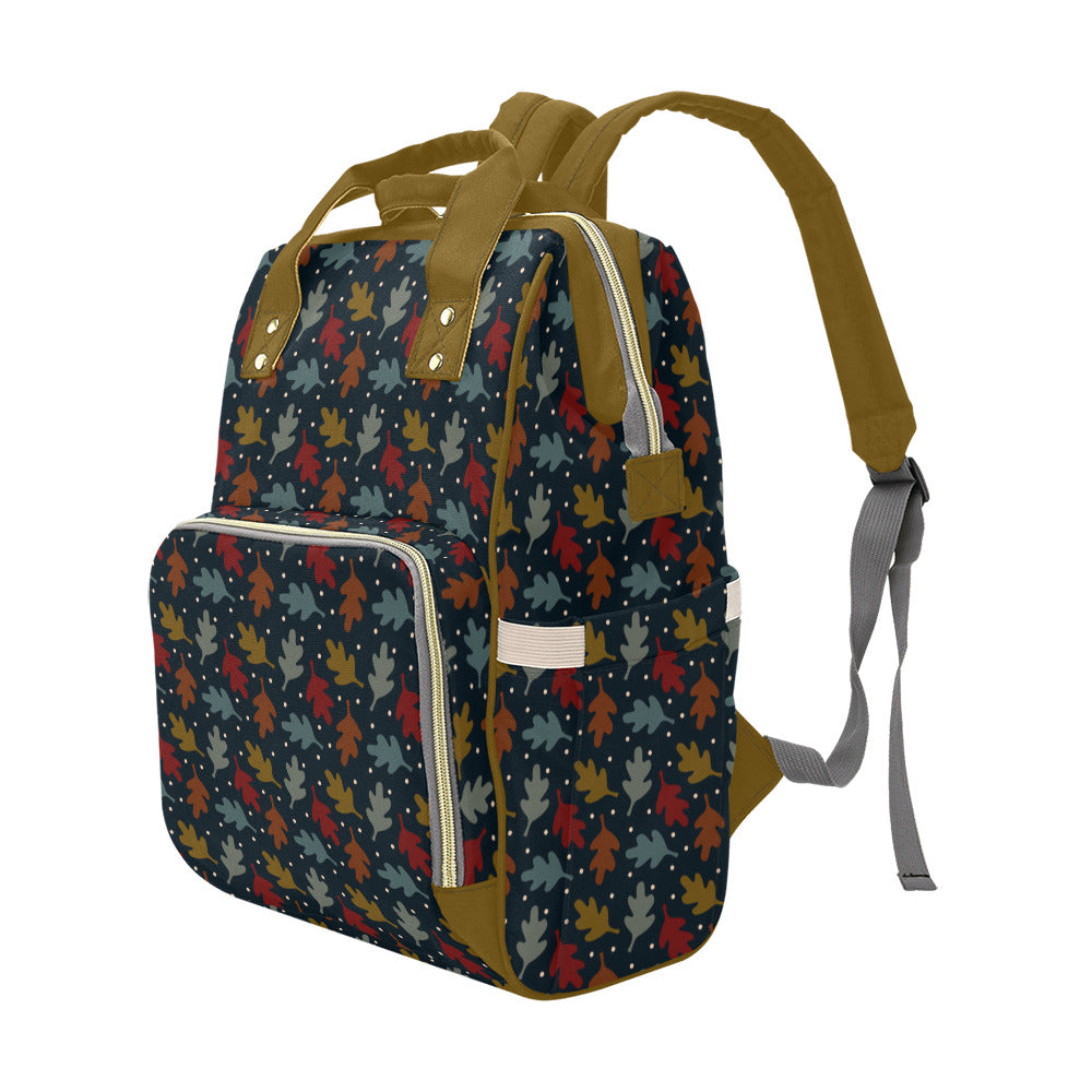 Fall Leaves - Mustard Multi-Function Backpack