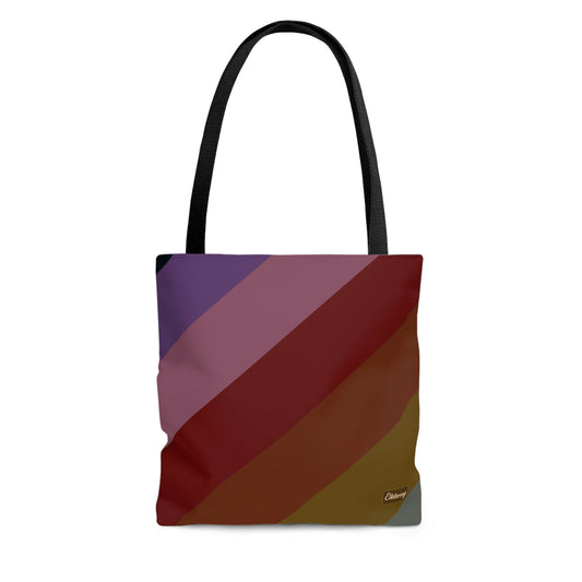 Lightweight Tote Bag - Jewel Tone Rainbow, Diagonal