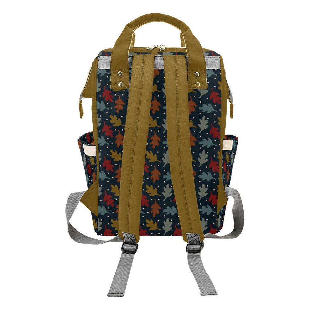 Fall Leaves - Mustard Multi-Function Backpack
