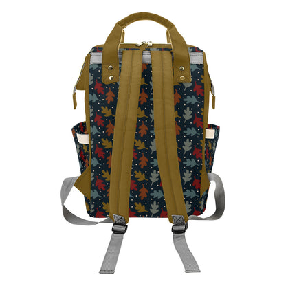 Fall Leaves - Mustard Multi-Function Backpack